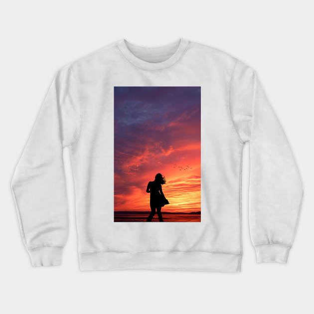 Sunset on the Beach Crewneck Sweatshirt by sherifarts